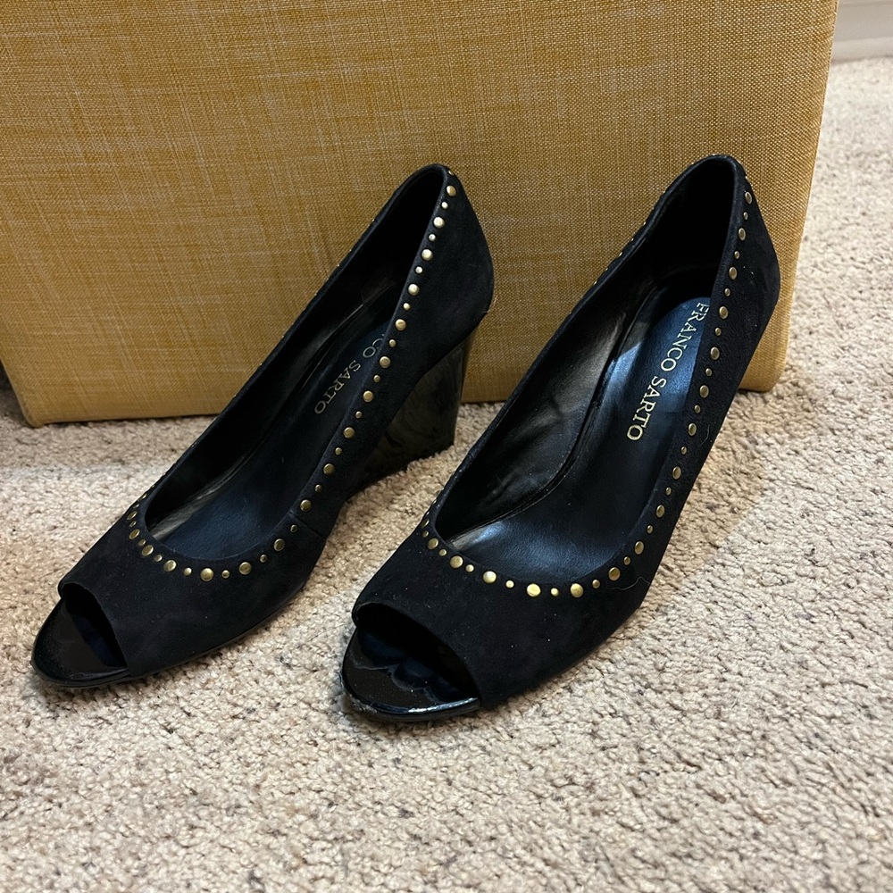 Peep Toe Wedge Shoe